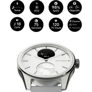 Montre santé WITHINGS Scanwatch 2 42mm Blanche