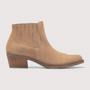 Botín Serraje Beige - Tex