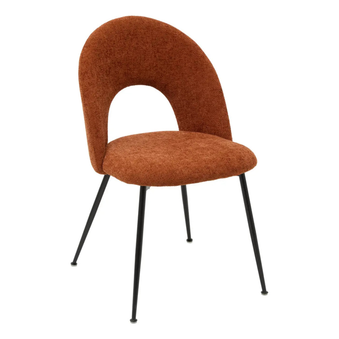 Chaise Raven H.81cm rouge