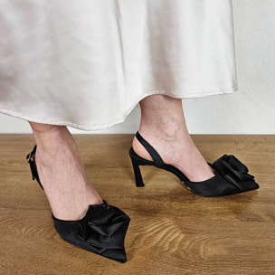 Zapato De Tacón - Negro - Altura: 6 Cm