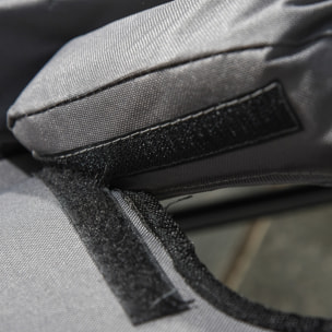 Bain de soleil pliable – Dossier 4 positions – Coussins inclus