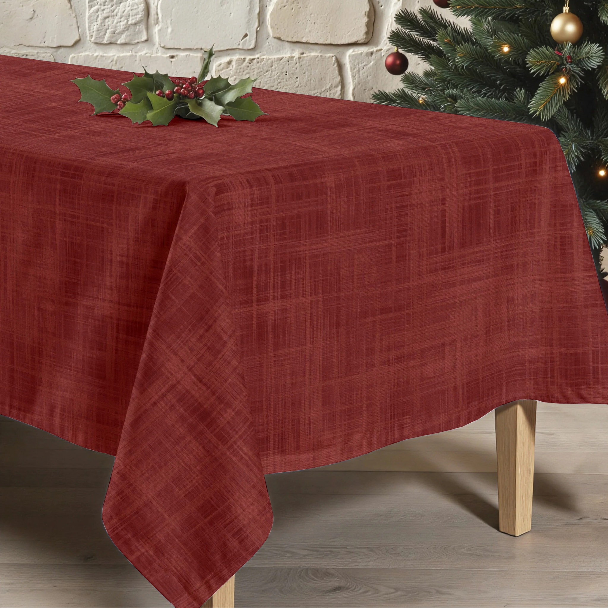 Nappe en résine Anti-tâches Christmas Rojo