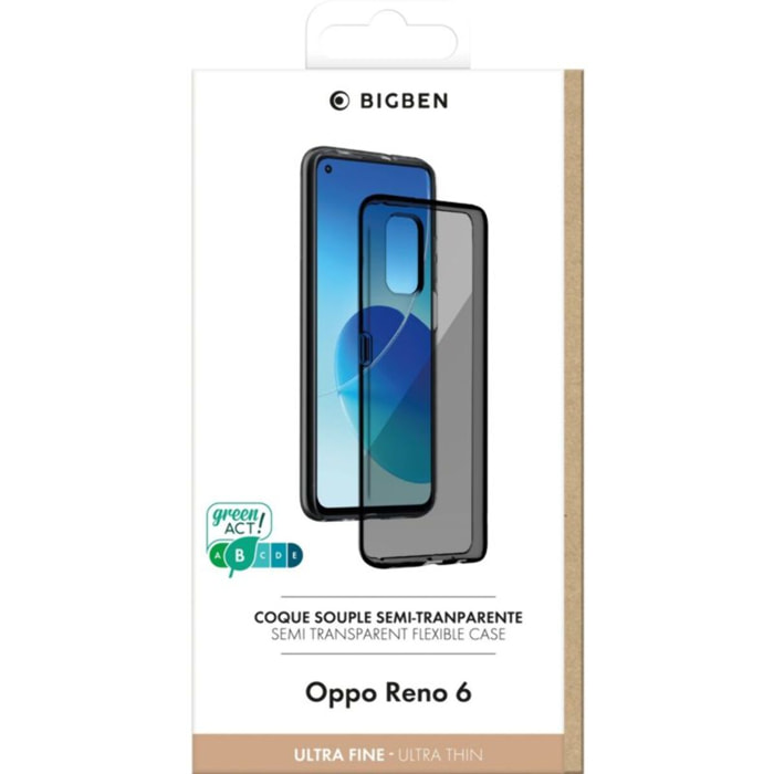 Coque BBC Oppo Reno 6 Silisoft Glossy Black