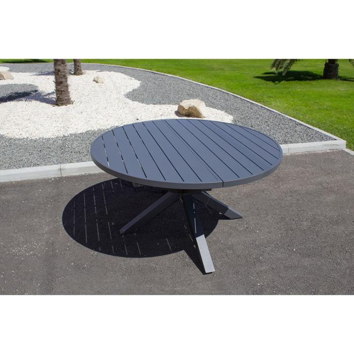 PELOSA - Table de jardin 8 places en aluminium