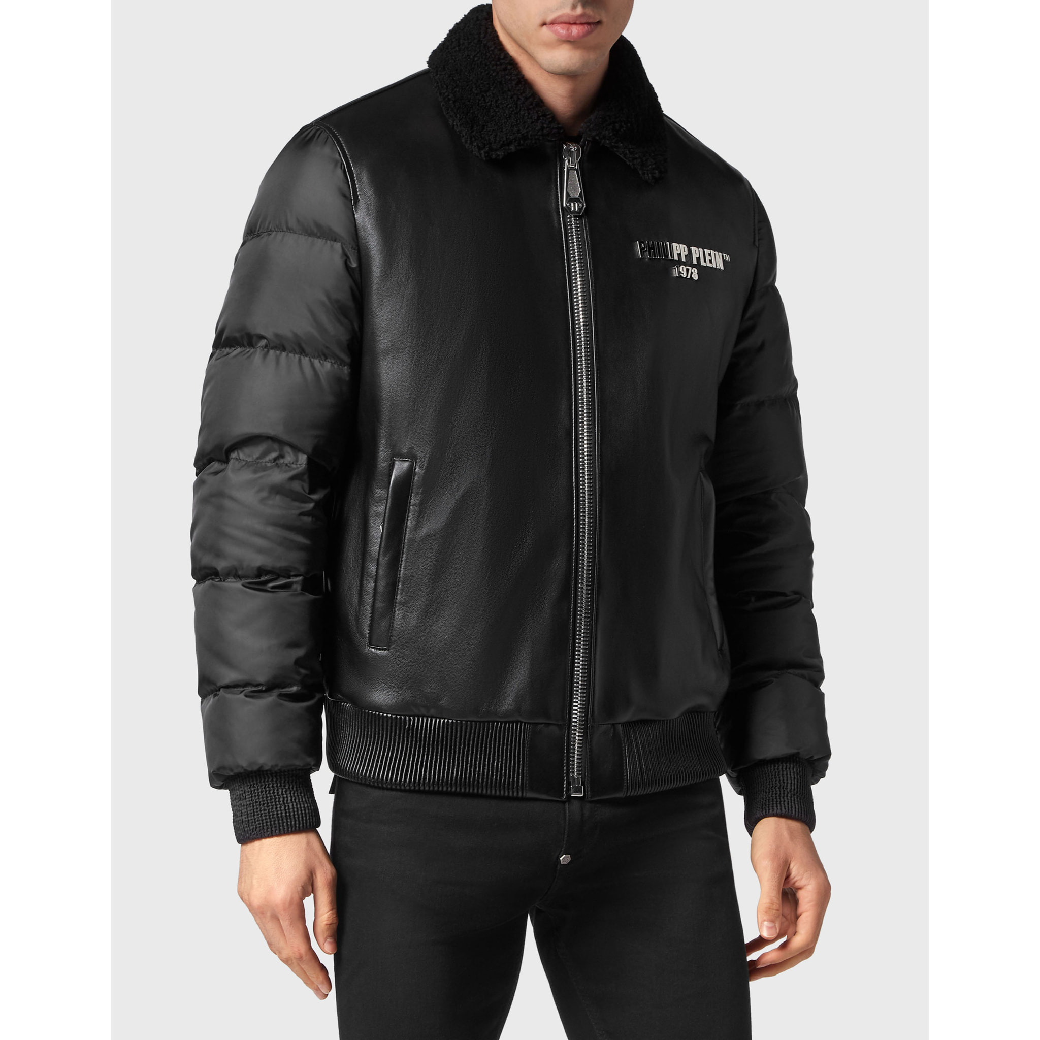 PHILIPP PLEIN Chaqueta de cuero