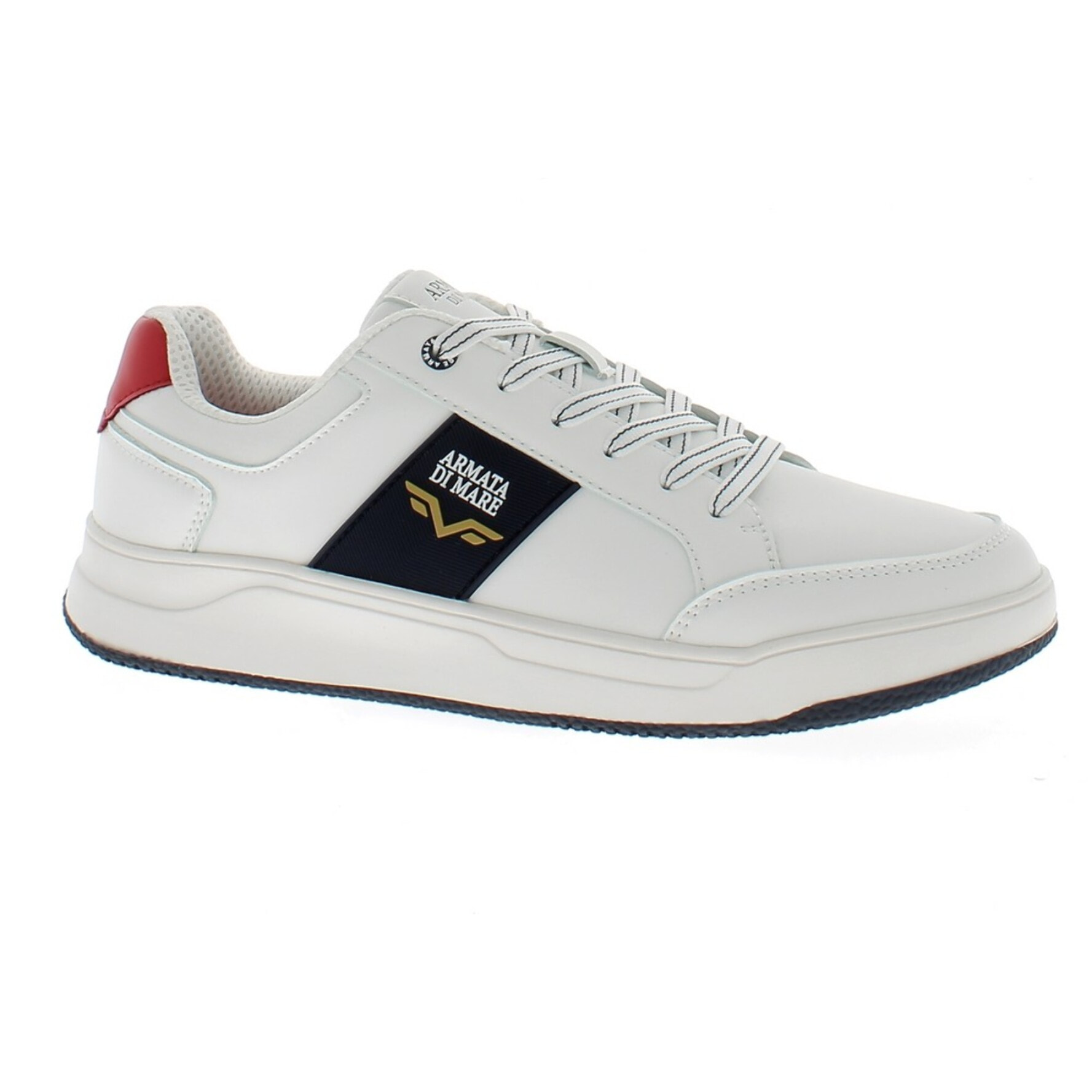 Armata di Mare Scarpe Uomo Sneakers Basse Stringate con Soletta Rimovibile in Memory Foam AMU S25N720 Off White