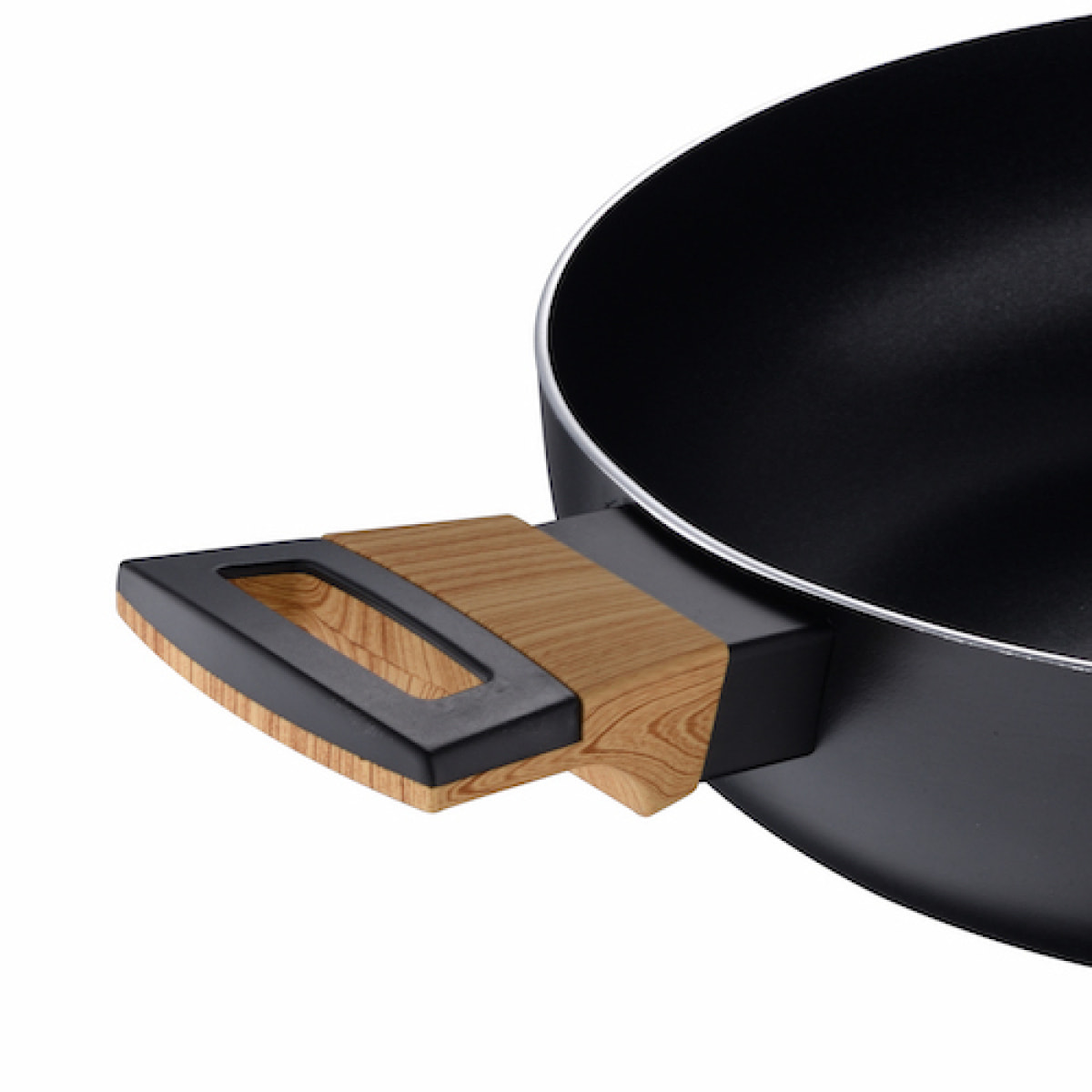 Tartera con tapa 28X7.5CM aluminio prensado Bergner Earth Black