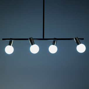 Suspension Tomasucci PARTY, en acier et verre, blanc