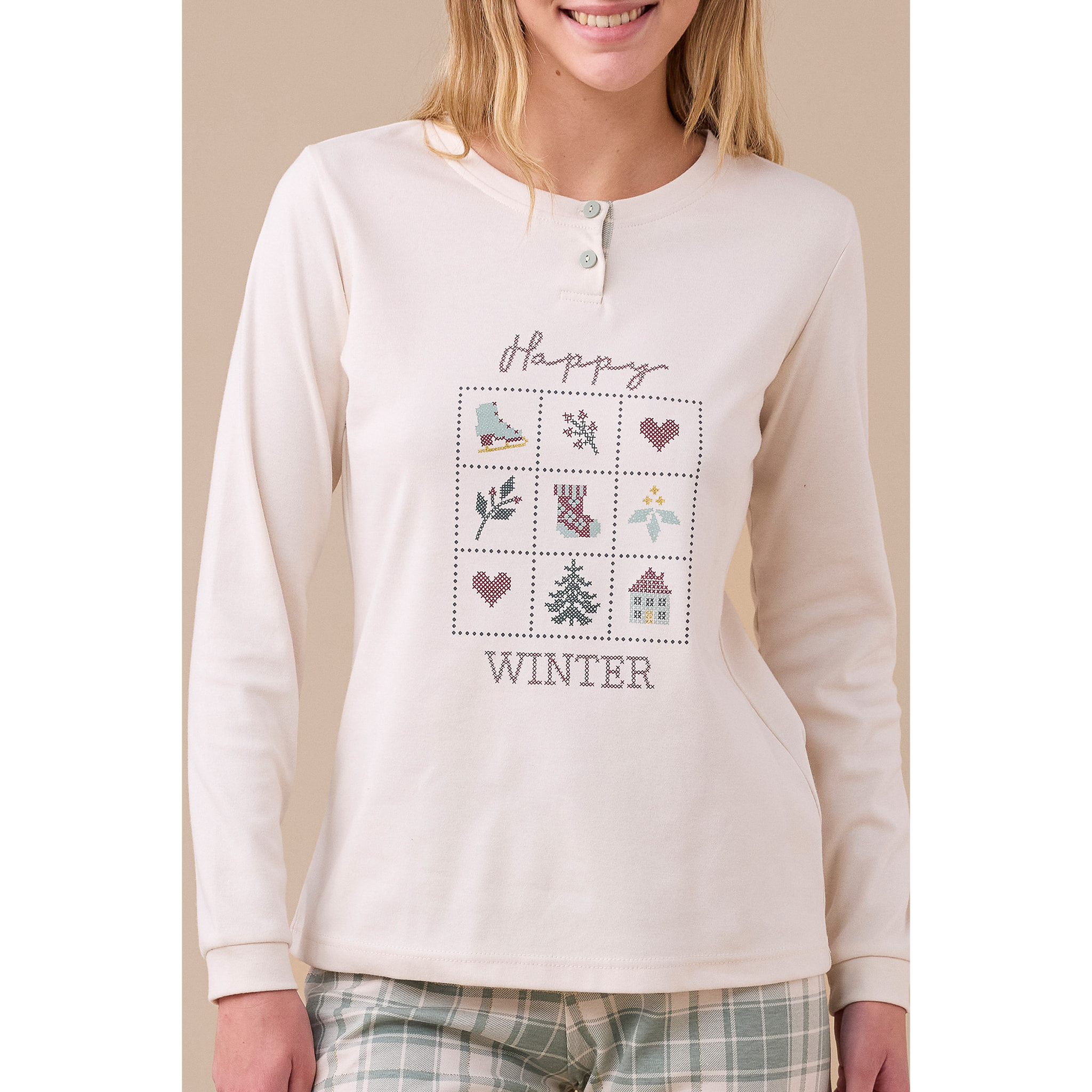Pigiama caldo cotone articolo winter. Noidinotte