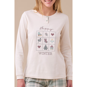 Pigiama caldo cotone articolo winter. Noidinotte