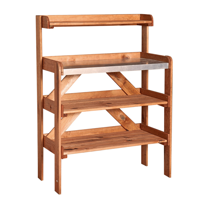 Mesa Madera Pino Trabajo 113x84x40 Cm