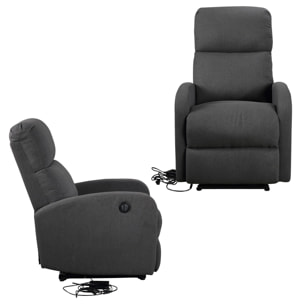 Fauteuil électrique inclinable RELAX gris anthracite