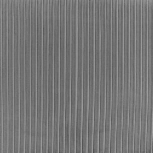 Fauteuil Gris "Solaro" velours plissé gris