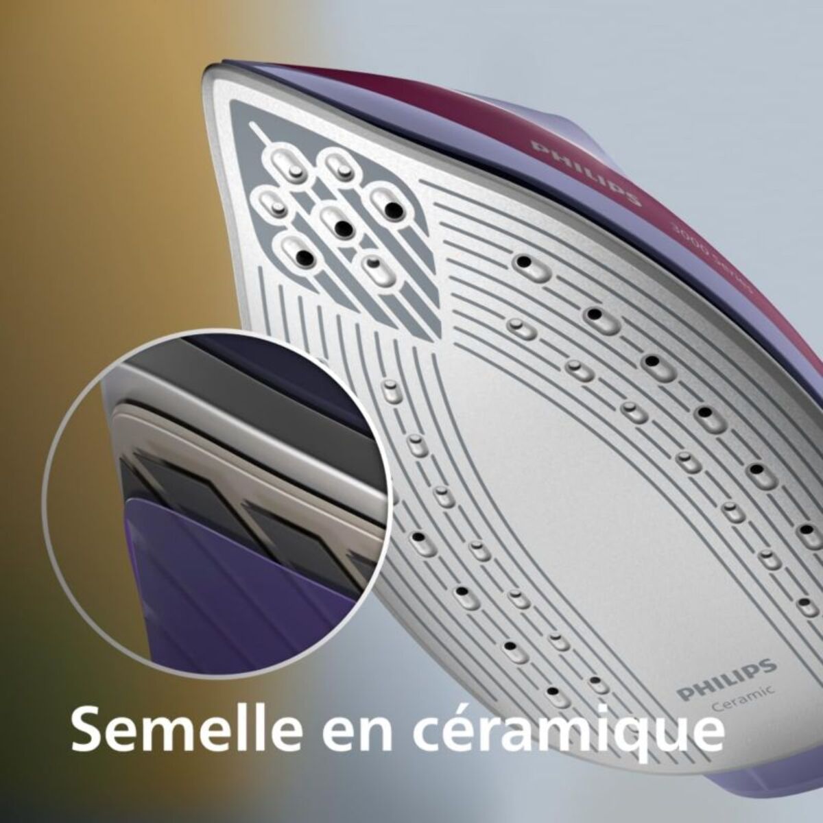 Centrale vapeur PHILIPS PSG3001/30 Série 3000 Mauve 1.4L, 6 bars
