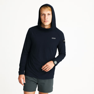 Felpa ECOON Mont-blanc in blu navy