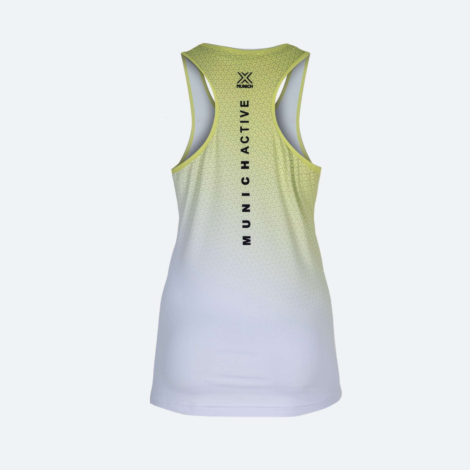 Camiseta sin mangas MUNICH Top Club de poliéster-elastano blanco/lima