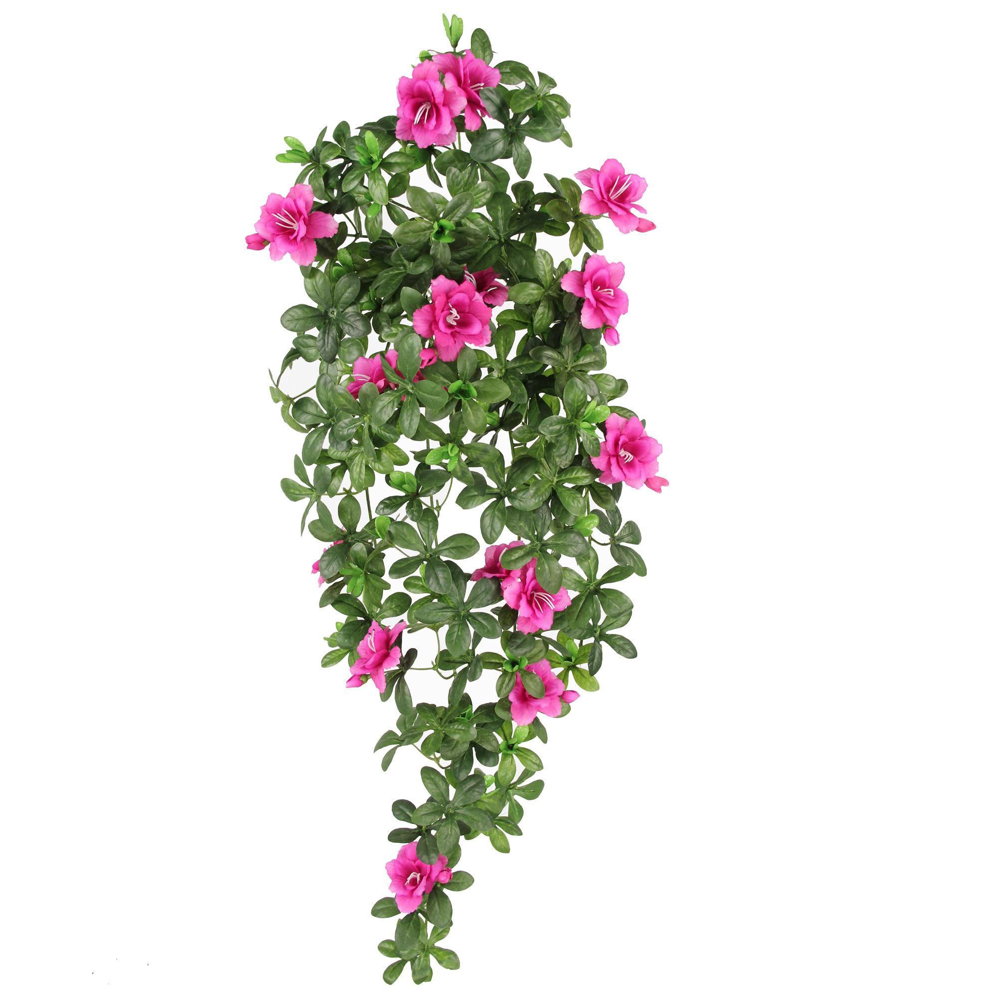 Azalea Pendente 80 Cm - Pezzi 2 - 46X80X46cm - Colore: rosa - Bianchi Dino - Fiori Artificiali