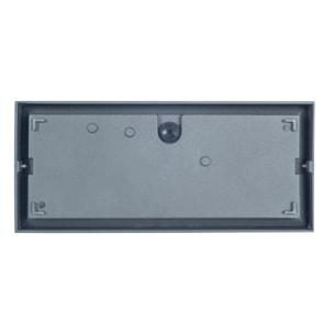 Forlight Quanta aplique exterior negro rectangular para bombilla E27