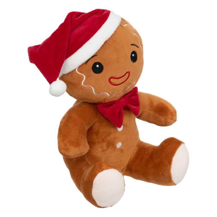 Peluche pain d'épice bonnet 25cm