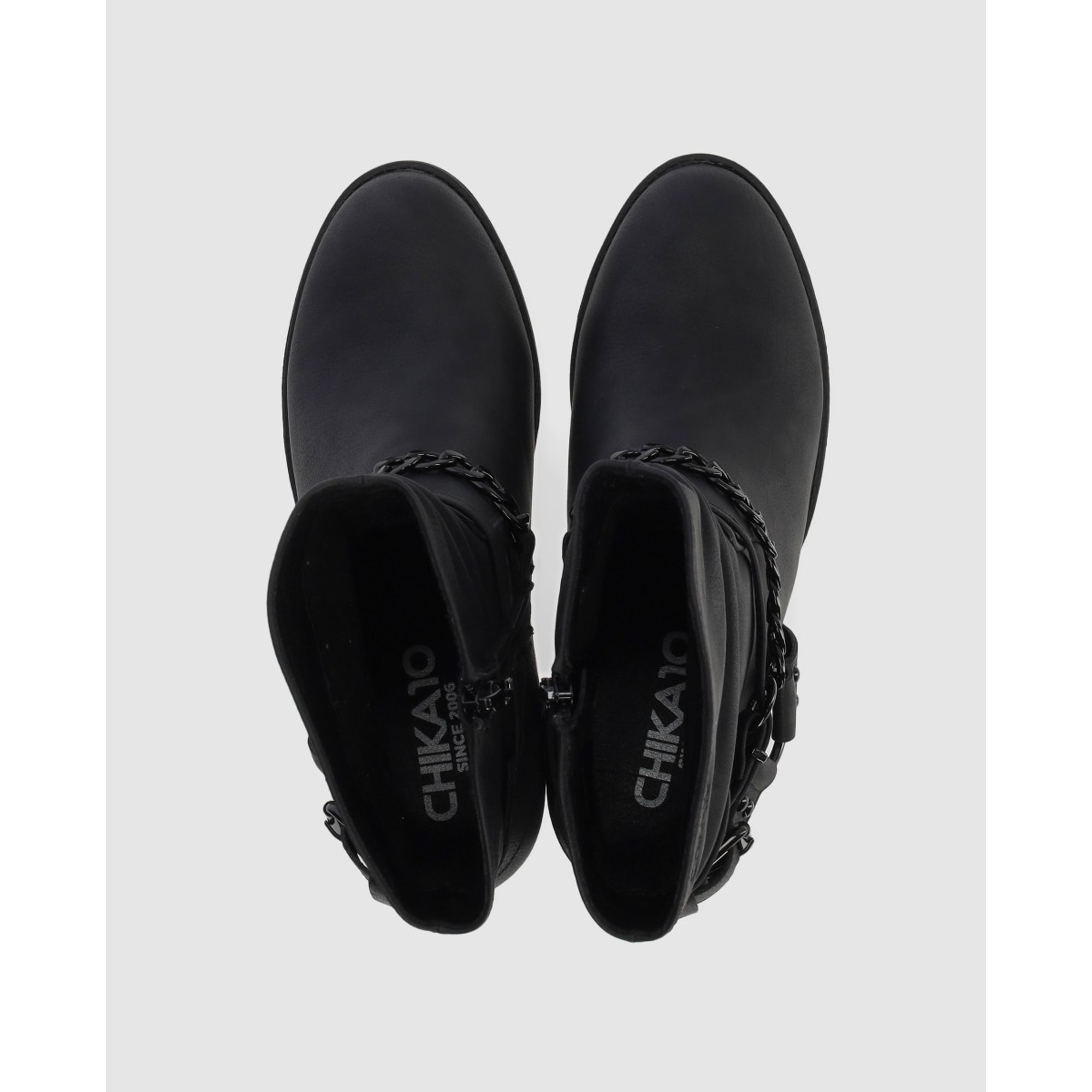 Botines - Negro - Tacón: 7 cm