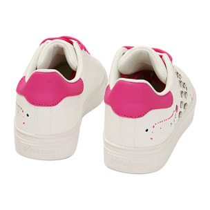 Sneakers bianche con borchie