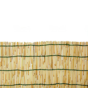 Arella In Canna Cannette In Bamboo Pelato Bambù Naturale Da 5 mm Arelle Canniccio Decorativo Recinzione Stuoia Ombreggiante Frangivista 1.5 x 5 M