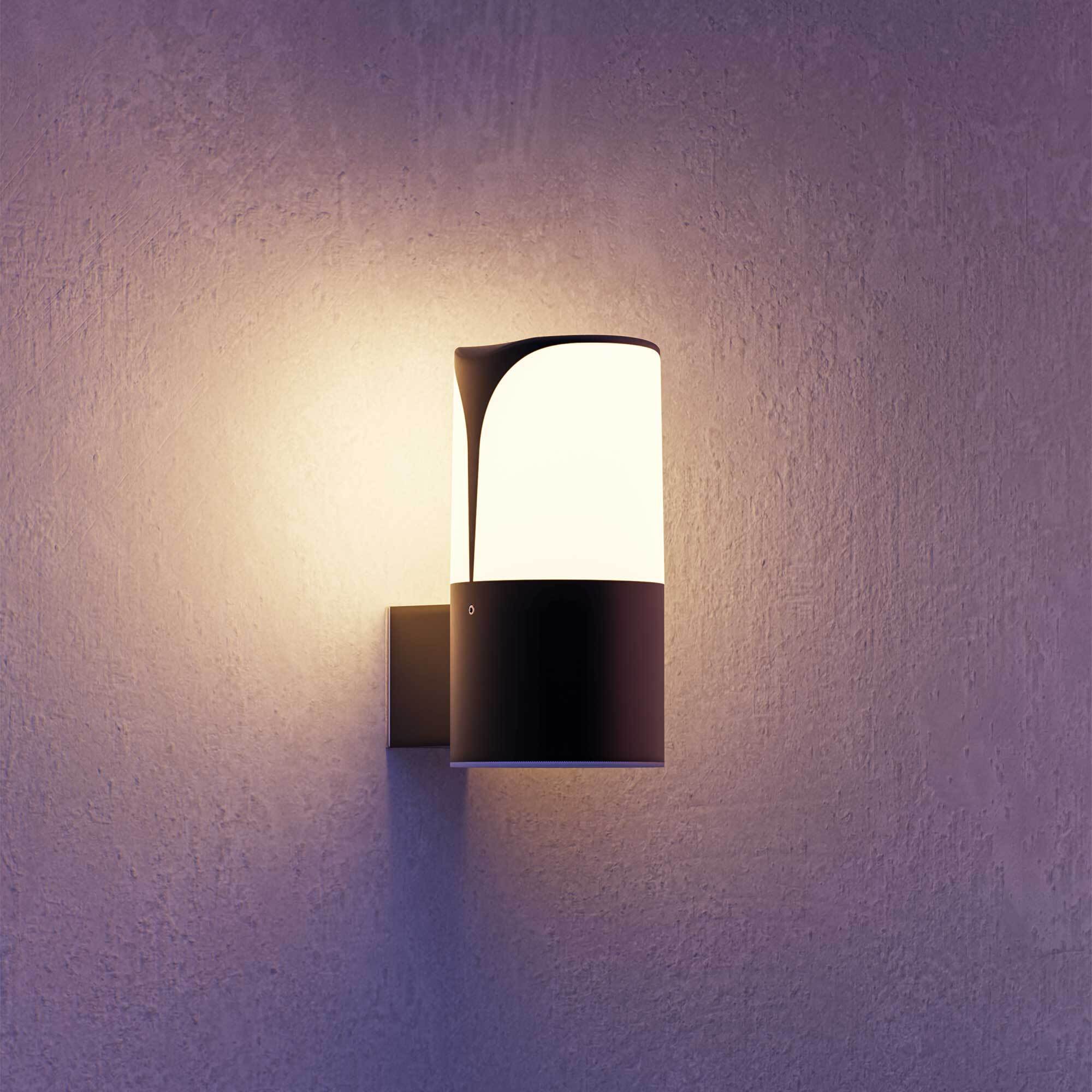 Forlight Astra aplique exterior gris urbano para bombilla E27
