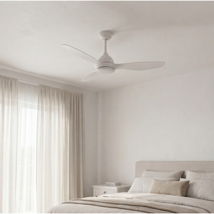Forlight Ventilador IP20 Nepal LED 14.5W 3000K Blanco brillante Blanco 950lm