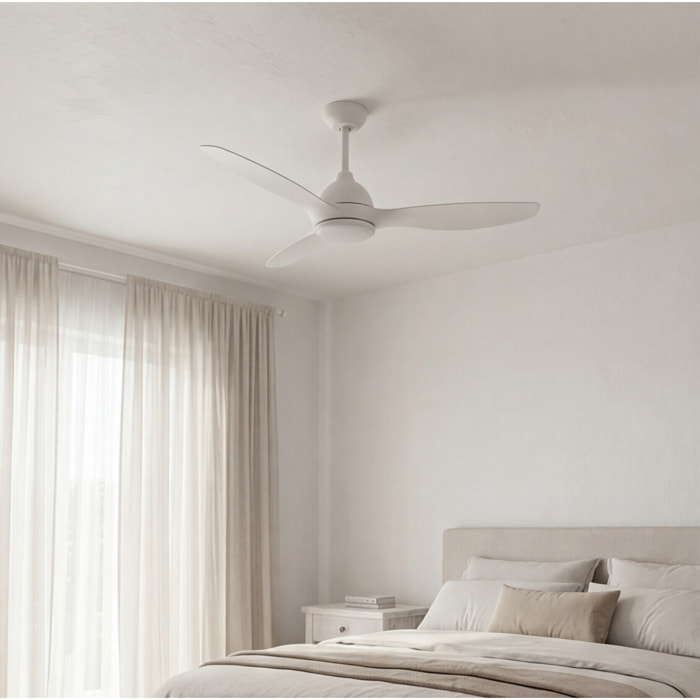 Forlight Ventilador IP20 Nepal LED 14.5W 3000K Blanco brillante Blanco 950lm