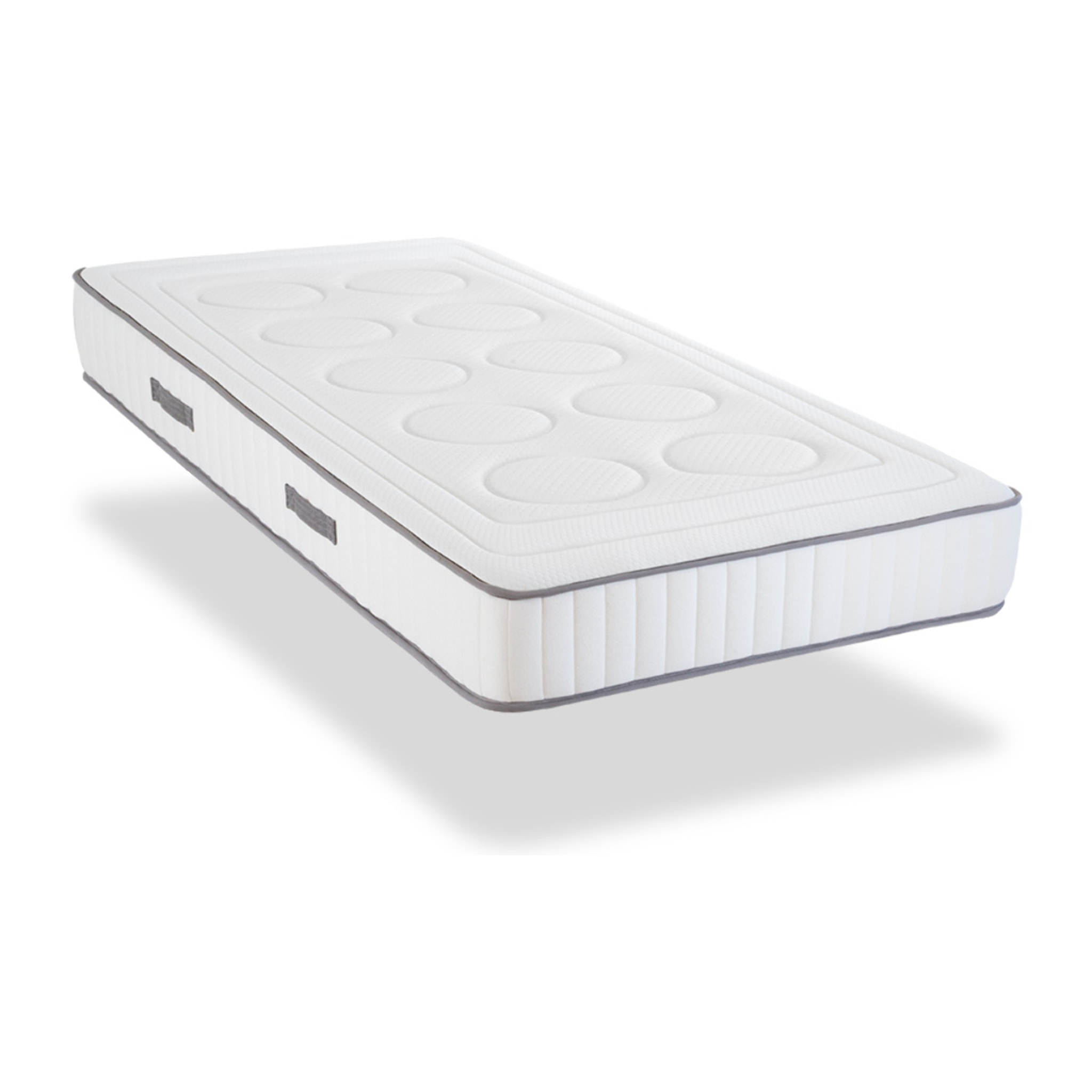 Matelas Cristal, Mémoire de Forme, 18 cm, Soutien Ferme, Mousse Recyclée Haute Densité