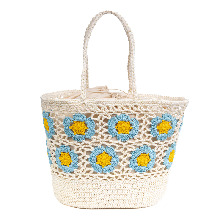 Belbo Bolso de hombro Mujer. Fabricaco en algodón tejido artesanal a mano.