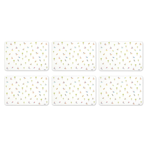 Set 6 tovagliette rettangolari Excelsa – Honolulu, Polipropilene Multicolore