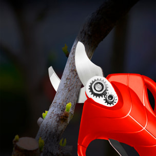 Tijeras de poda eléctricas 16.8V con mango largo, 28mm de corte con 500W y DOBLE BATERIA 10000mAh.