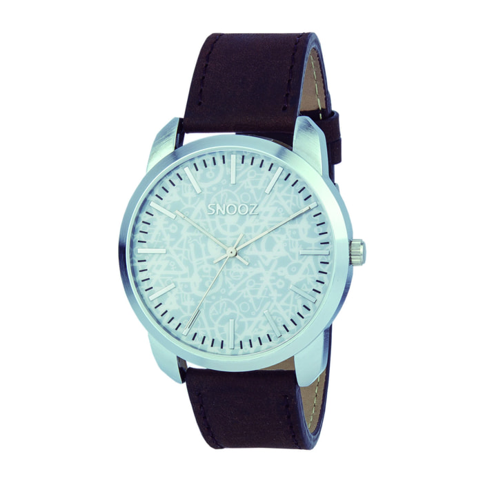 Reloj Snooz SAA0044-63 Unisex Analogico Cuarzo con Correa de Piel