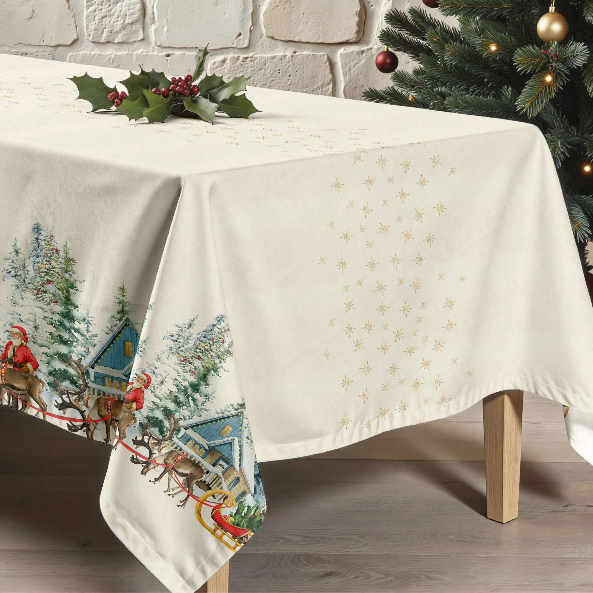 Nappe anti-taches Christmas landscape 101