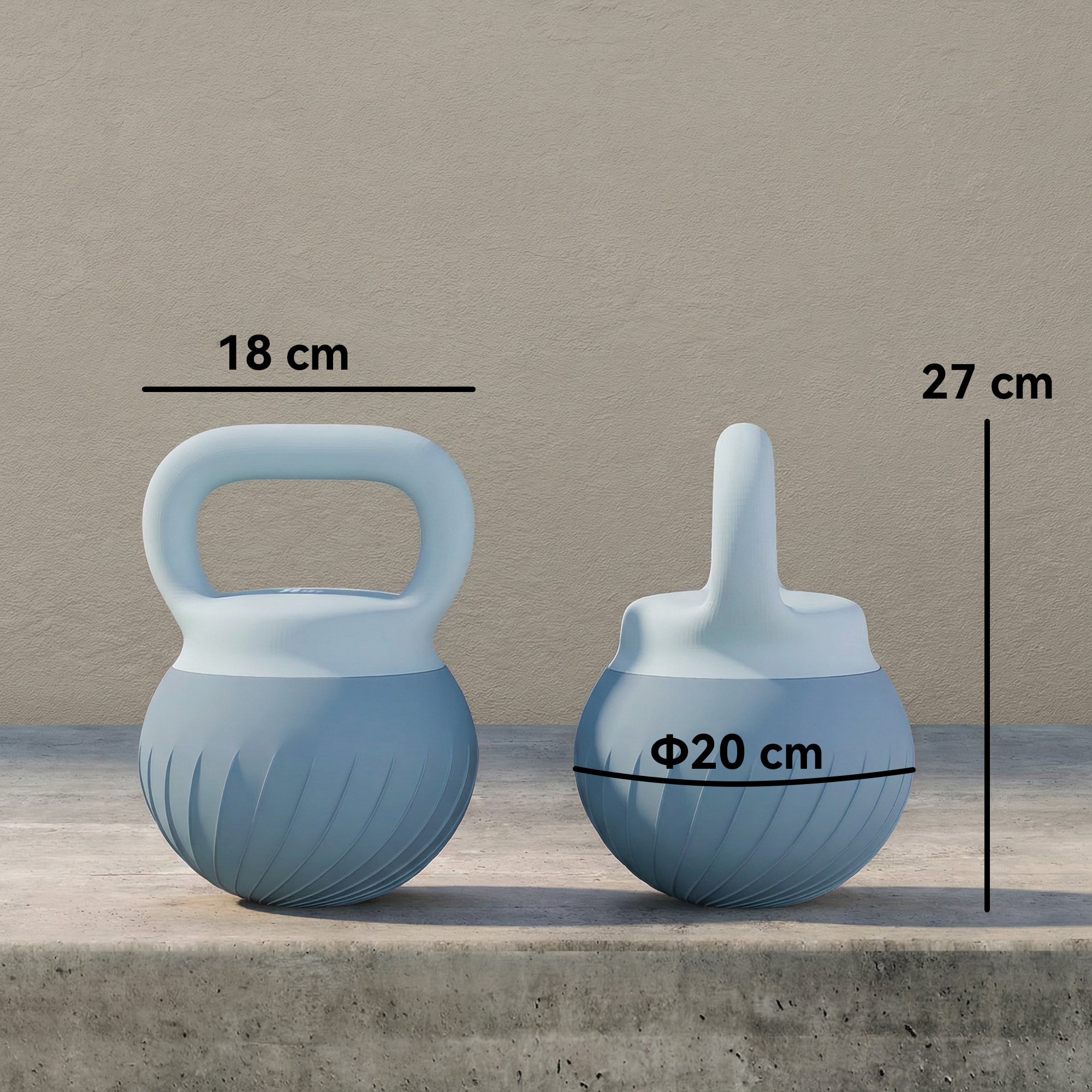 Pesa Rusa 6 kg, Soft Kettlebell Relleno de Arena Metálica y Mango Antideslizante, para Entrenamiento Culturismo en Casa, Gimnasio, Azul Claro