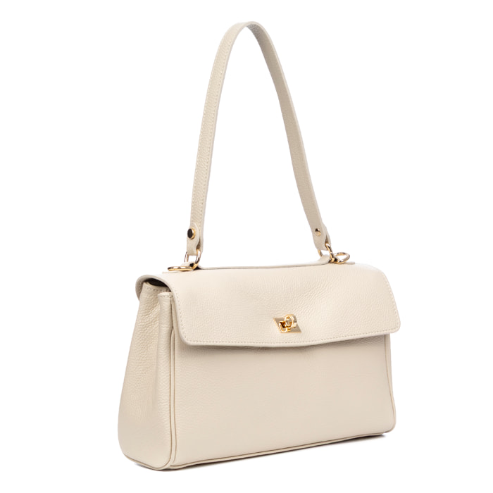 Azeglio borsa a tracolla donna. Pelle autentica Dollaro.