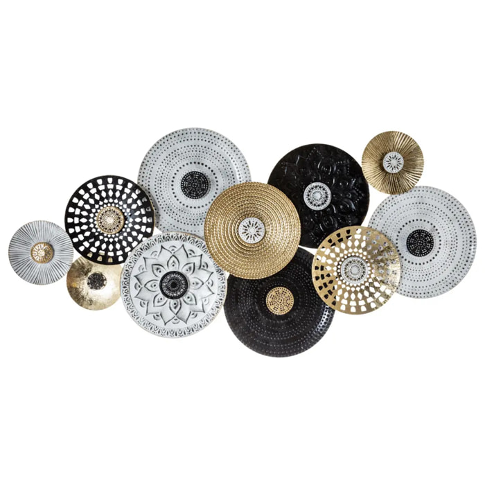 Déco murale "Ivo" en métal 134x68cm