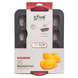 Moule 16 madeleines silicone- Noirrouge Silitop