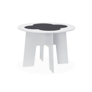 Table avec ardoise et 4 chaises avec rangement pour enfant