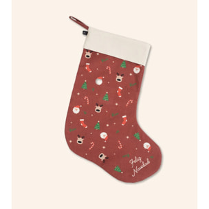 Calcetín grande regalos "Feliz Navidad"