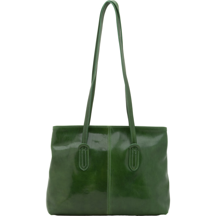 Borsa a spalla  da donna In Vera pelle Made in Italy 35x26x12 cm