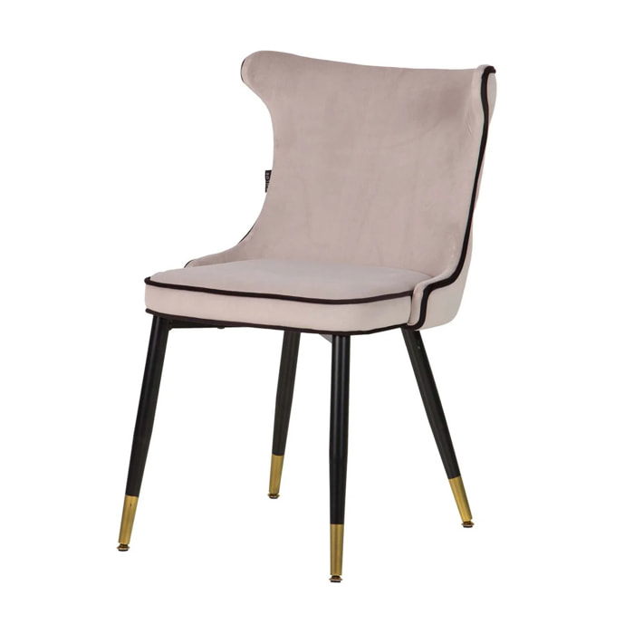 Silla Velvet Gris Aspen 49x54x82 Cm