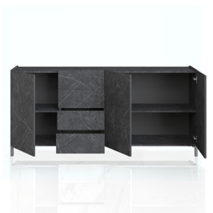 Tomasucci madia grande EDDY BLACK MARBLE