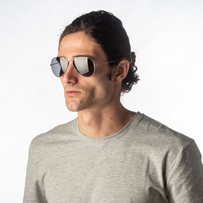 Gafas de sol OCEAN BANILA - Plata + ahumado