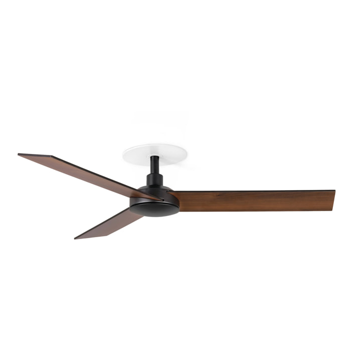 RUDDER RECESSED 3 S Ventilateur noir/noyer