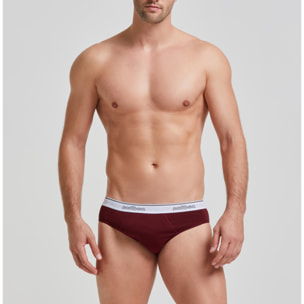 Slip uomo cotone con elastico a vista logato