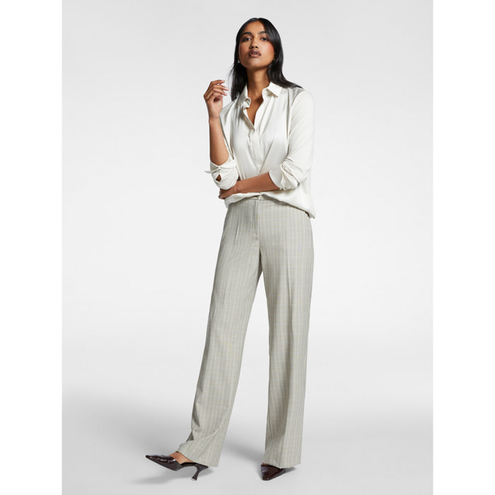 Elena Mirò - Pantaloni maschili in tessuto Galles - Grigio