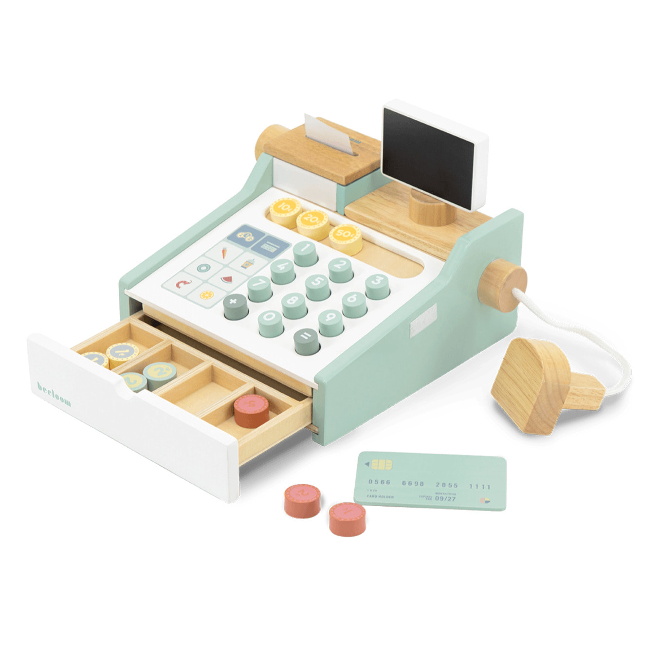 Caja registradora MY LITTLE BUSINESS de madera para niños