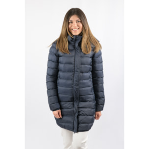 Chaqueta Munich Long Jacket marca ECOON - Azul oscuro
